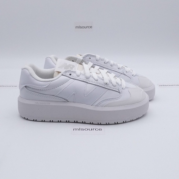 NEW New Balance CT302 Platform Sneakers CT302LA Triple White - Picture 2 of 16